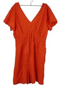 Dámský červený kraťasový overal Primark 