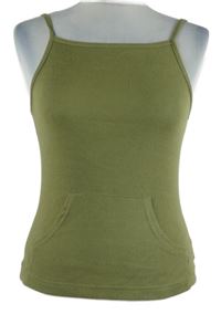 Nové - Dámský khaki top s kapsou Rivers Edge 