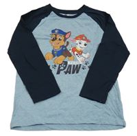 Modro-tmavomodré triko s PAW PATROL nickelodeon