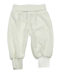 Biele zamatové tepláky Cubus