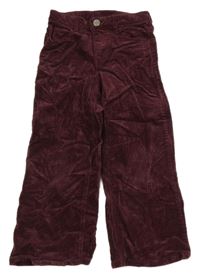 Mahagónovoé manšestráky H&M