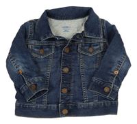 Modrá rifľová jarná bunda GAP