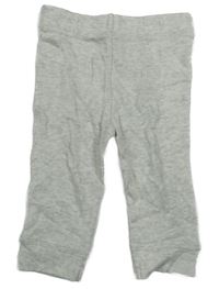 Bielo-sivé melírované ľahké tepláky