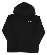 Černá mikina s logem a kapucí Nike