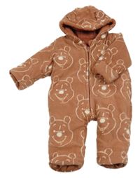 Starorůžová fleecová zateplená kombinéza s Púem a kapucí George