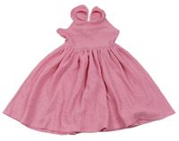 Ružové mačkané šaty H&M