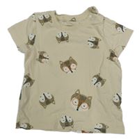 Béžové tričko so zvieratkami ORCHESTRA