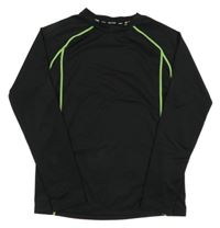 Čierno-zelené športové funkčné tričko H&M