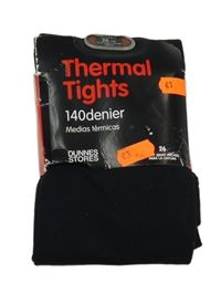 Nové - černé thermo punčocháče Dunnes Stores 