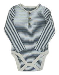 Modro-bílé pruhované body s knoflíky Fred&Flo