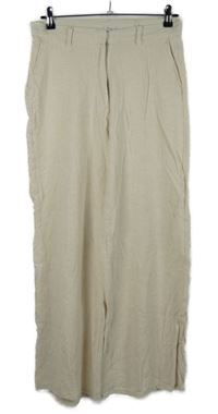 Dámské béžovo-růžové melírované volné kalhoty Janina