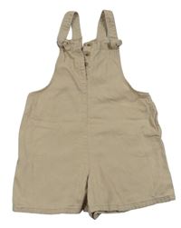 Béžové riflové laclové kraťasy H&M