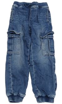 Modré teplákové cuff rifle H&M