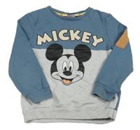 Modro-sivá mikina s Mickeym George