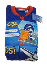 Nové - Safírový fleecový overal - Super wings
