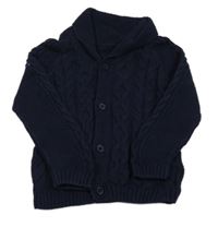 Tmavomodrý prepínaci sveter Tu