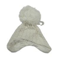 Nové - Biela čapica s brmbolcom Next