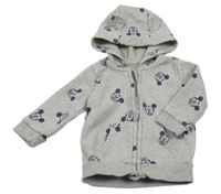 Sivá prepínaci mikina s Mickeym a kapucňou Disney