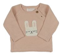 Světlerůžový svetr se zajíčkem F&F
