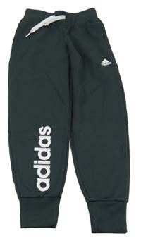 Tmavosivé športové tepláky Adidas
