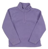 Fialová fleecová funkčná mikina s logom Mountain Warehouse