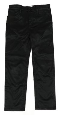 Černé saténové kalhoty H&M