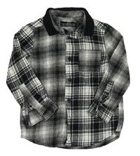 Černo-bílá kostkovaná košile Matalan