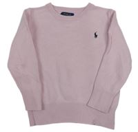 Světlerůžový svetr Ralph Lauren