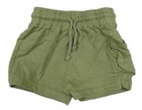 Khaki teplákové kraťasy s vreckami George