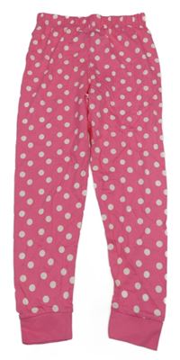 Ružové pyžamové bodkovaná é nohavice Disney