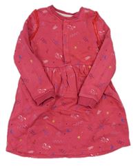 Ružové teplákové šaty s obrázkami M&S