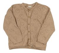 Pudrový srdiečkovaný prepínaci sveter H&M