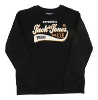 Čierna mikina s logom Jack & Jones