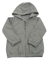 Sivá prepínaci mikina s kapucňou Primark