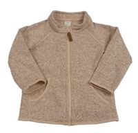 Ružová melírovaná pletená prepínaci mikina zn. H&M