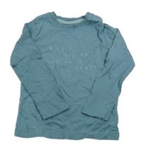 Modré tričko s nápisom Lupilu