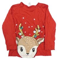 Červené triko se soby Dopodopo