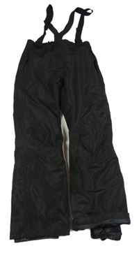 Nové - Černé funkční šusťákové oteplovačky s odepínacími kšandami Crivit