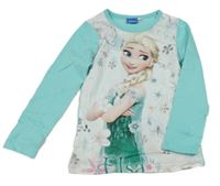 Tyrkysové tričko s Elsou Disney