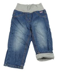 Tmavomodré podšité rifle Tom Tailor