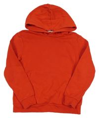 Červená mikina s klokankou a kapucňou H&M