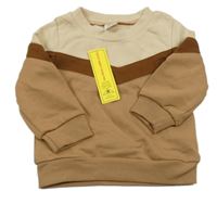 Nové - Béžovo-smetanovo-hnedá mikina Shein