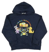 Tmavomodrá mikina s Cars a kapucňou Disney