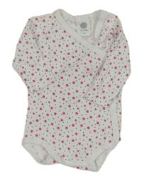 Bílé zavinovací body s hvězdičkami Sanetta