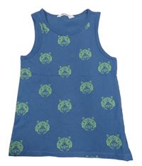 Modré tílko s tygry H&M