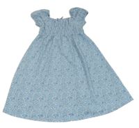 Modré lehké květované šaty Primark