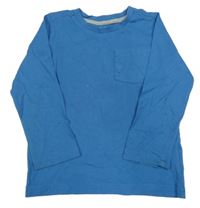Modré tričko s vreckom Mothercare
