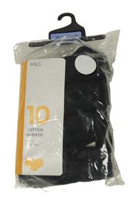 Nové - 9x - černé kalhotky M&S