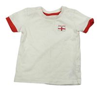 Bílo-červené tričko - England PRIMARK