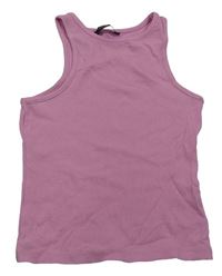 Ružový rebrovaný crop top George